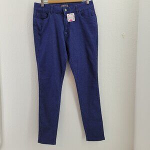 Shiela Rose Jegging Women's 29 Blue Cotton Blend Stretch Twill Pockets